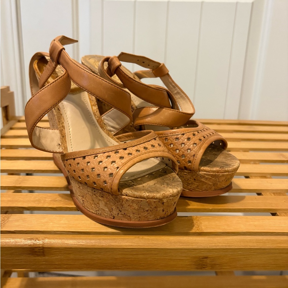 Tan/Nude Wedge Sandals